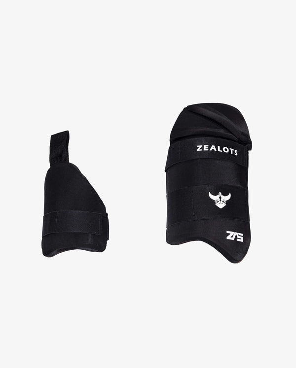 ZEALOTS Quadra Cricket Batting Thigh Pad Set — Main & Inner Thigh Guard | Lightweight Protection