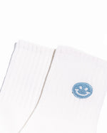 Load image into Gallery viewer, Crew Socks with Custom Simley Embroidery (3 Pairs)