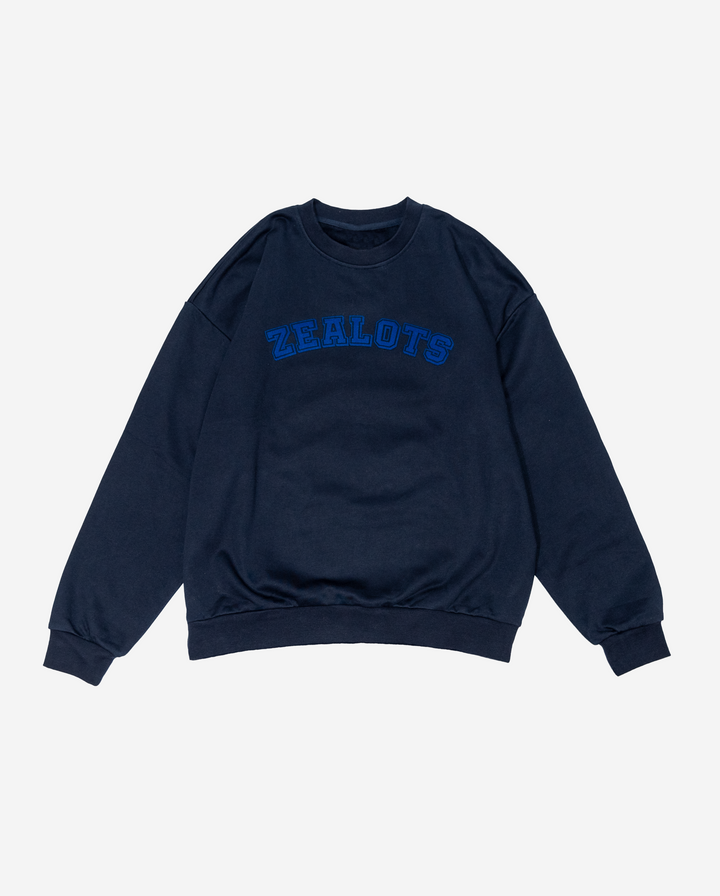 Zealots Signature Navy Crewneck Sweatshirt ZEALOTS