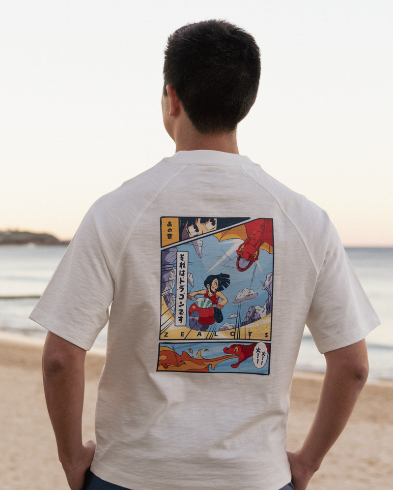 Anime Dragon Graphic 100% Cotton Tee