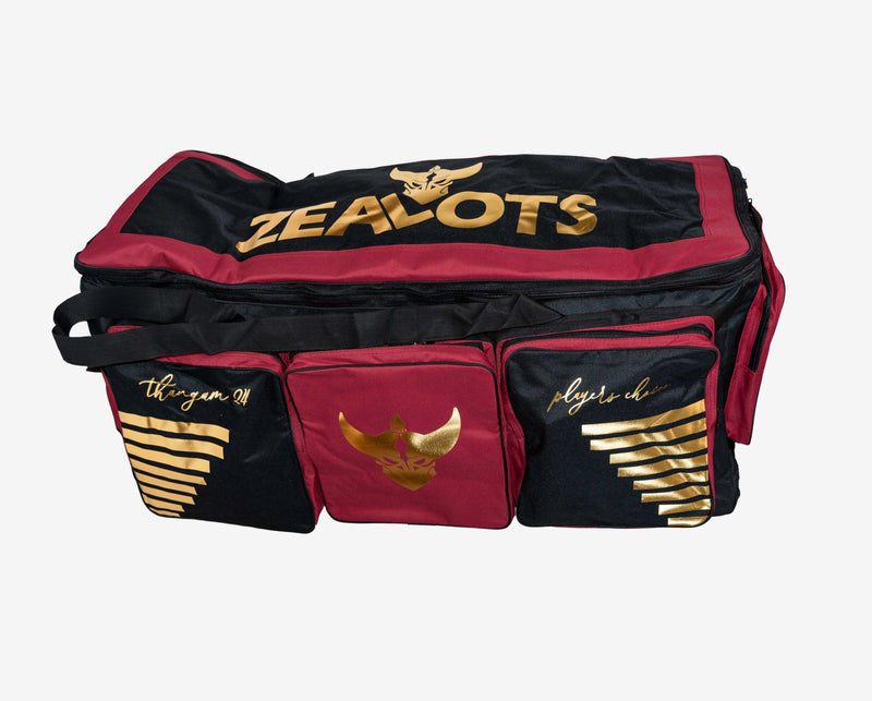 ZEALOTS Thangam 24 Series Large Cricket Kit Bag - Premium Wheeled