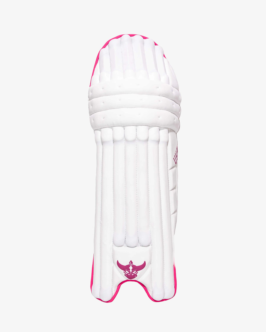 ZEALOTS VYRA Cricket Batting Pads — White/Pink