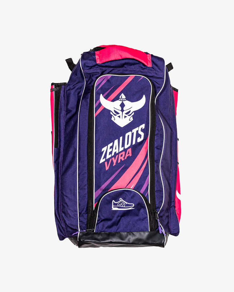 ZEALOTS VYRA Cricket Kit Bag — Navy/Pink