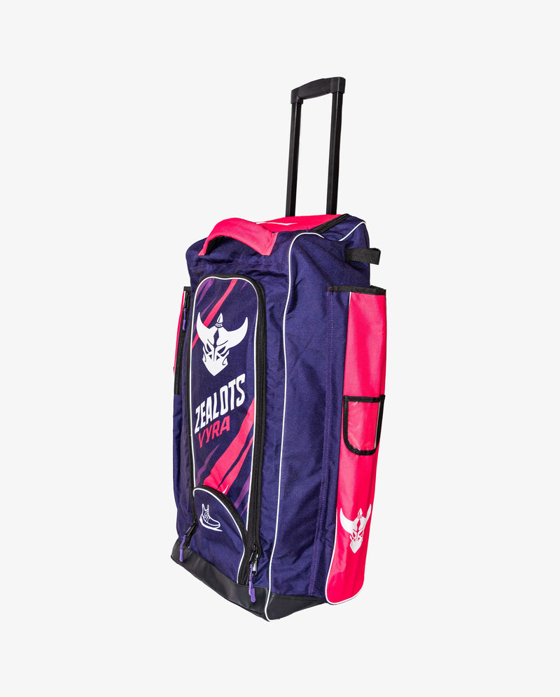 ZEALOTS VYRA Cricket Kit Bag — Navy/Pink