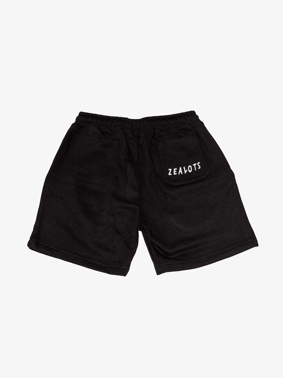 Zealots Heavy Terry Cotton Performance Shorts – Premium Black Training & Lifestyle Shorts