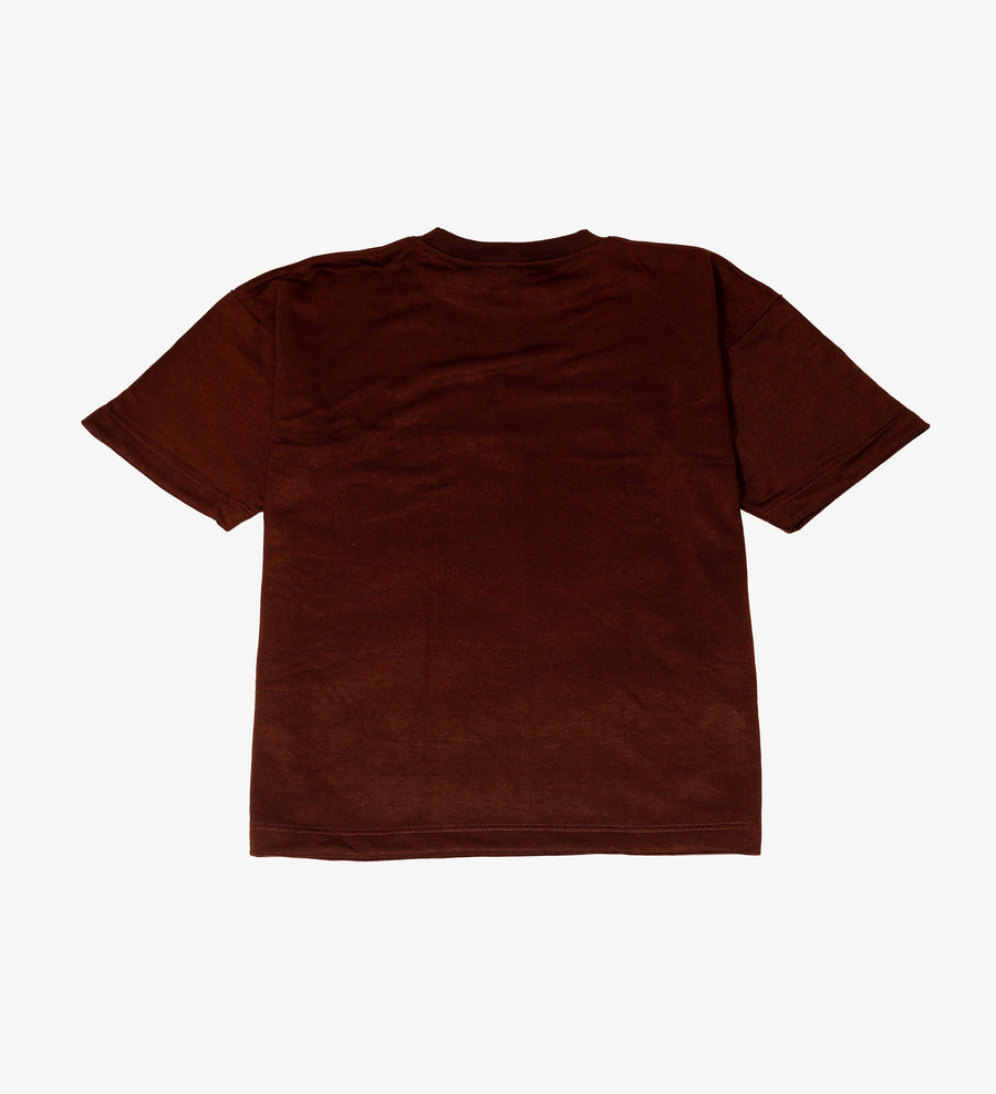Zealots Wordmark Terry Tee — Chocolate