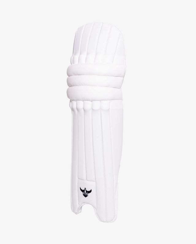 Zealots Quadra Youth Batting Pads (ZAS) – Lightweight White Junior Cricket Leg Guards