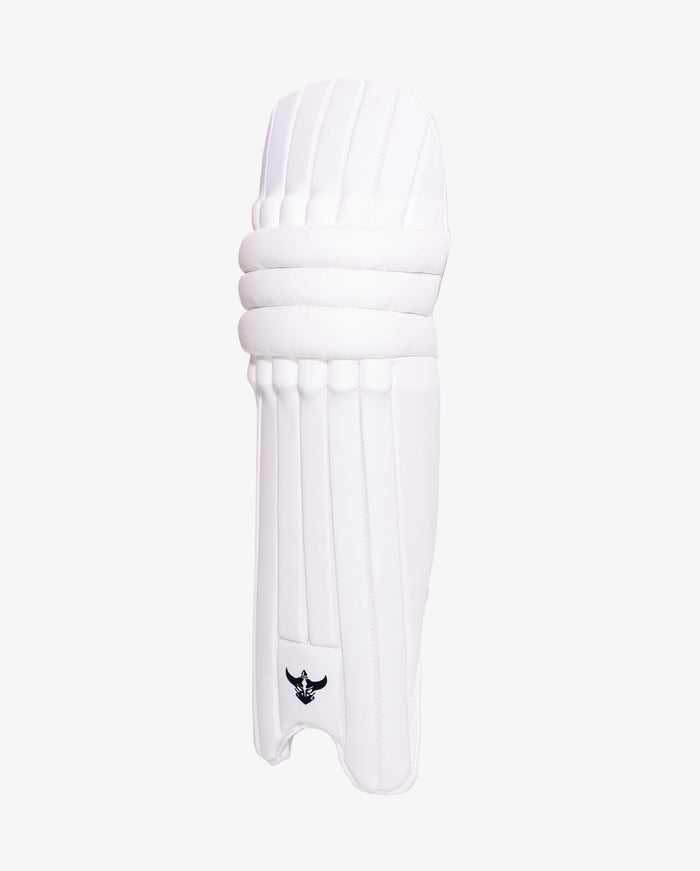 Zealots Quadra Youth Batting Pads (ZAS) – Lightweight White Junior Cricket Leg Guards