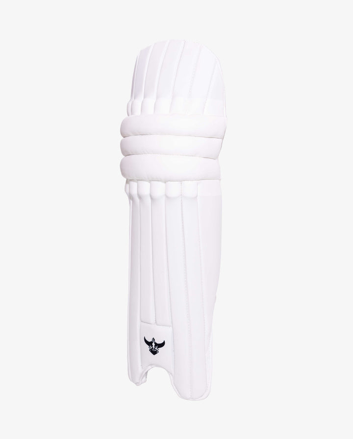 ZEALOTS CRICKET — Zealots Quadra Youth Batting Pads (ZAS) – Lightweight White Junior Cricket Leg Guards