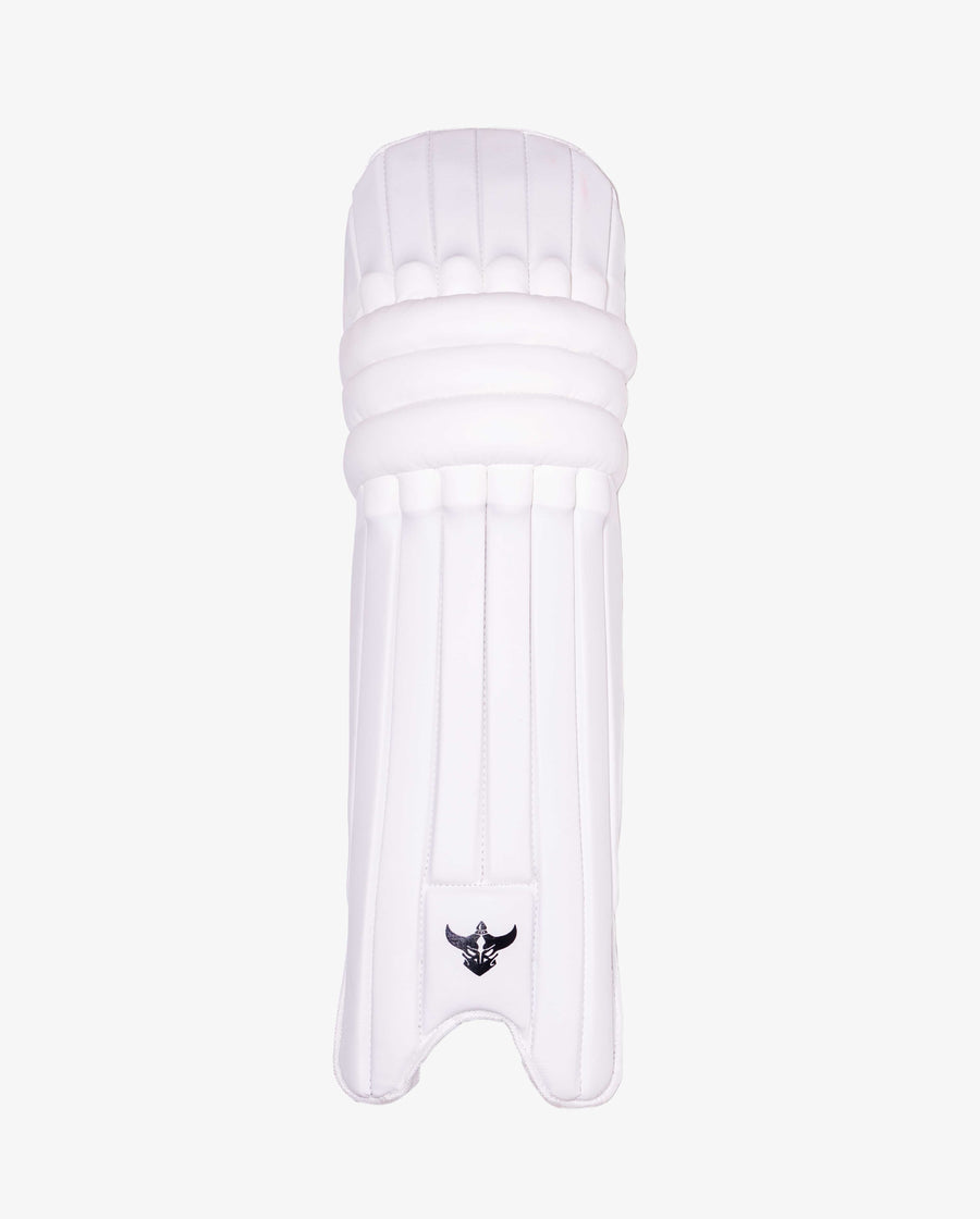 Zealots Quadra Youth Batting Pads (ZAS) – Lightweight White Junior Cricket Leg Guards