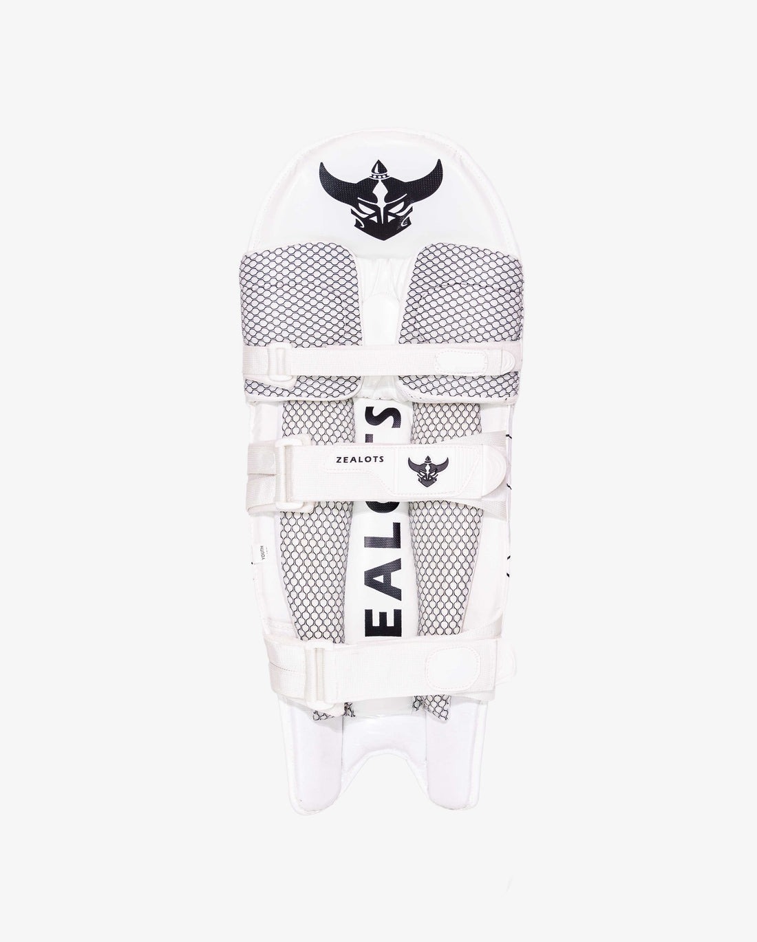 Zealots Quadra Batting Pads – Premium White Lightweight Cricket Leg Guards