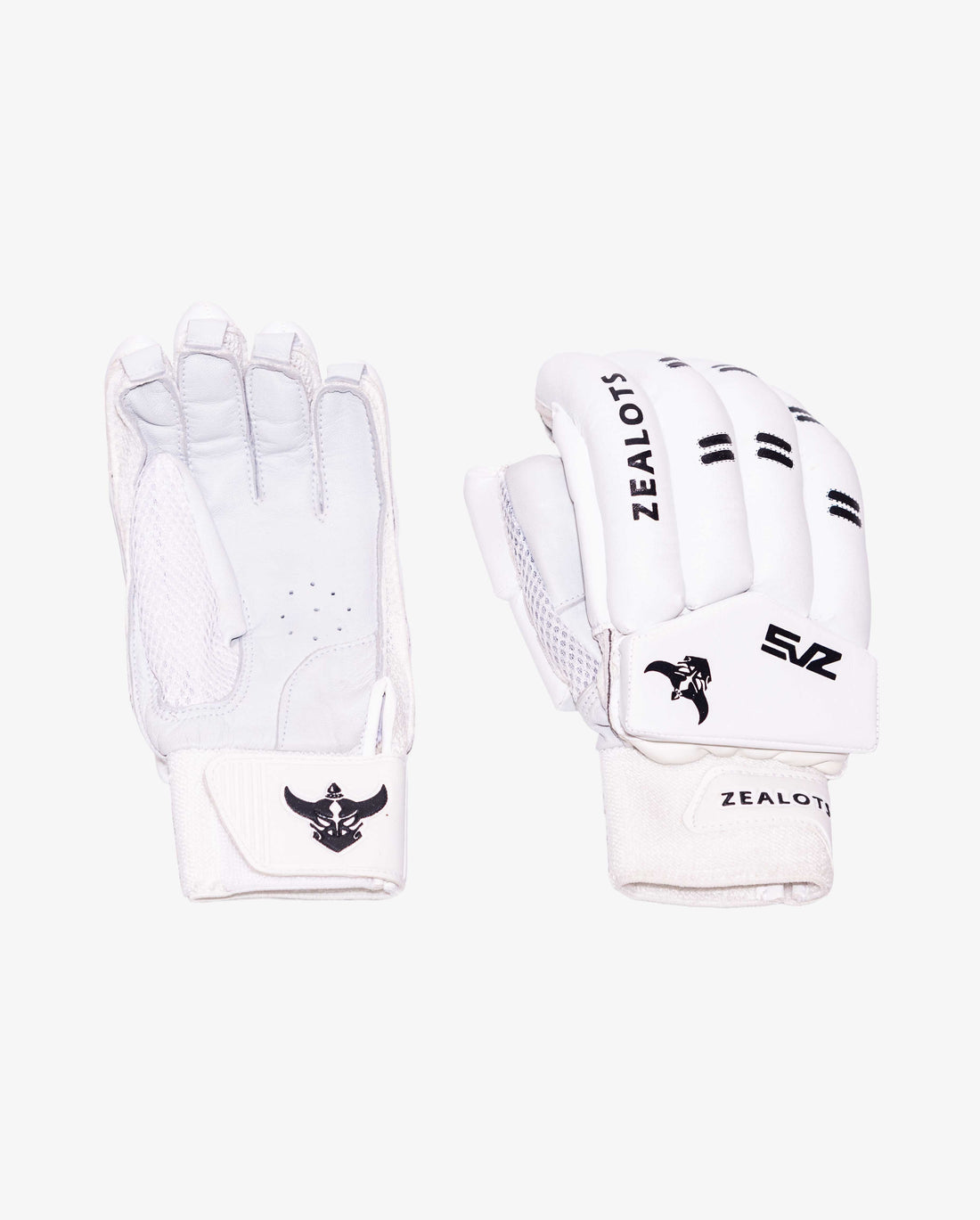 Zealots Quadra Youth Batting Gloves (ZAS) – Premium Leather Junior Cricket Gloves (RH & LH)