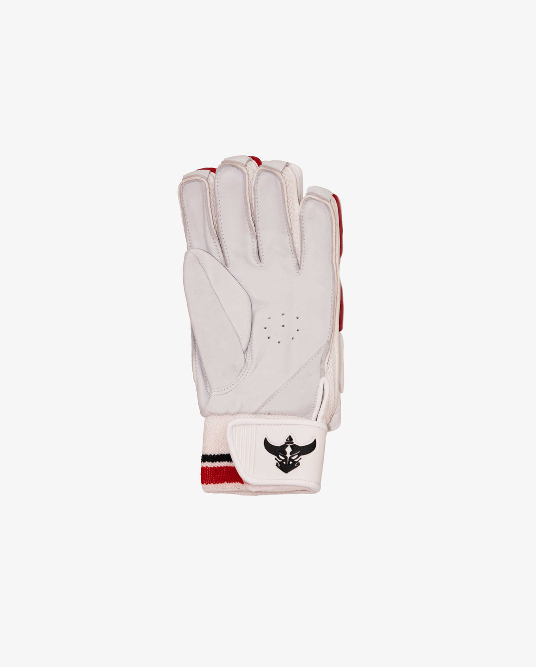 Zealots L1976 Batting Gloves – Premium Leather Cricket Gloves | Red, White & Black