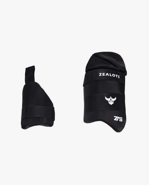ZEALOTS Quadra Cricket Batting Thigh Pad Set — Main & Inner Thigh Guard | Lightweight Protection