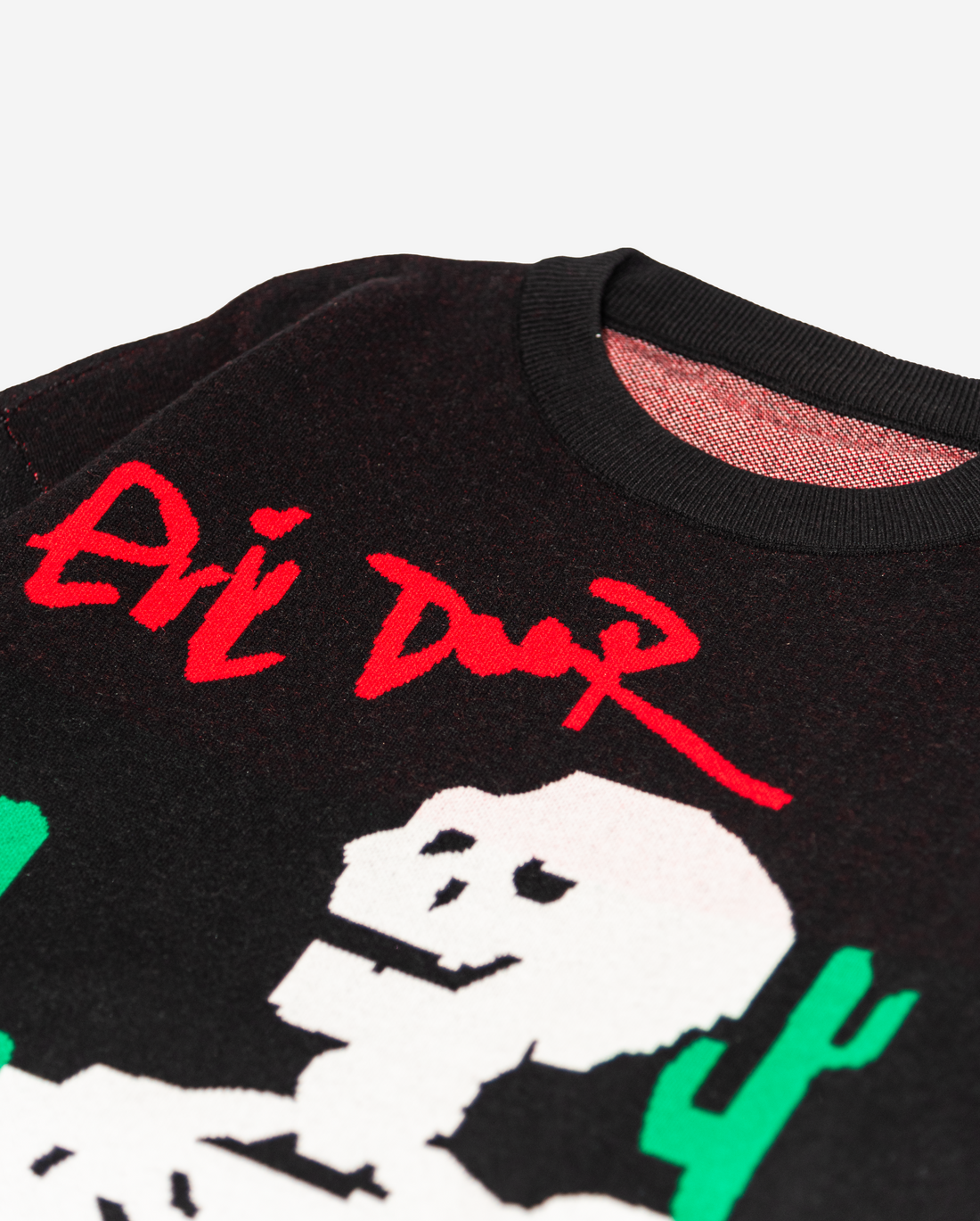 E Door Desert Skeleton Knit Sweater INKUTTU