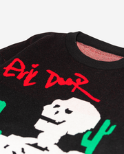 E Door Desert Skeleton Knit Sweater