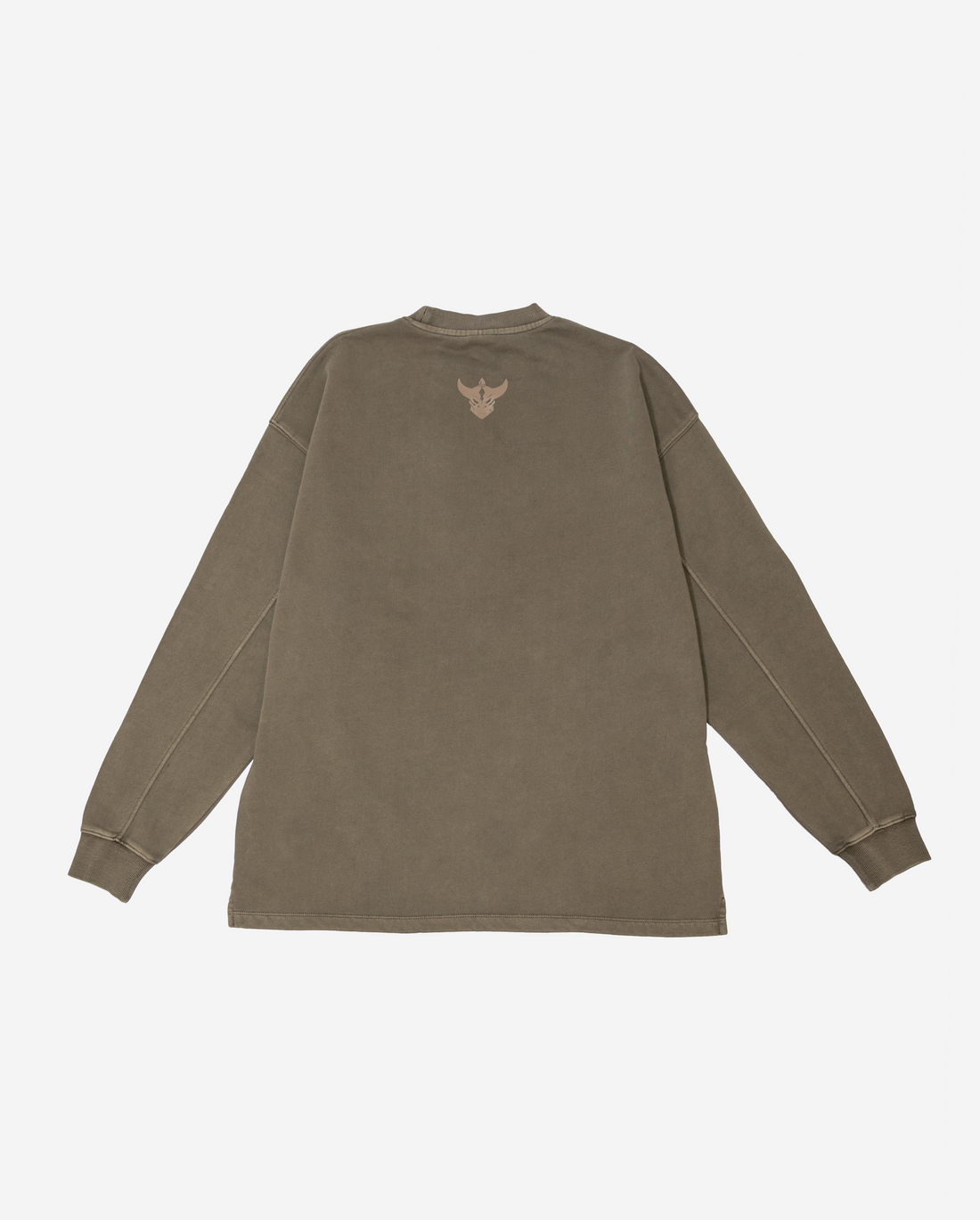 Zealots Luxe Flocked Khaki Crewneck ZEALOTS