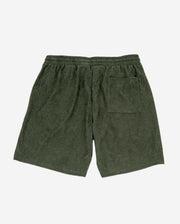 Sage Cord Comfort Shorts - Green