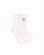 Load image into Gallery viewer, Crew Socks with Custom Simley Embroidery (3 Pairs)
