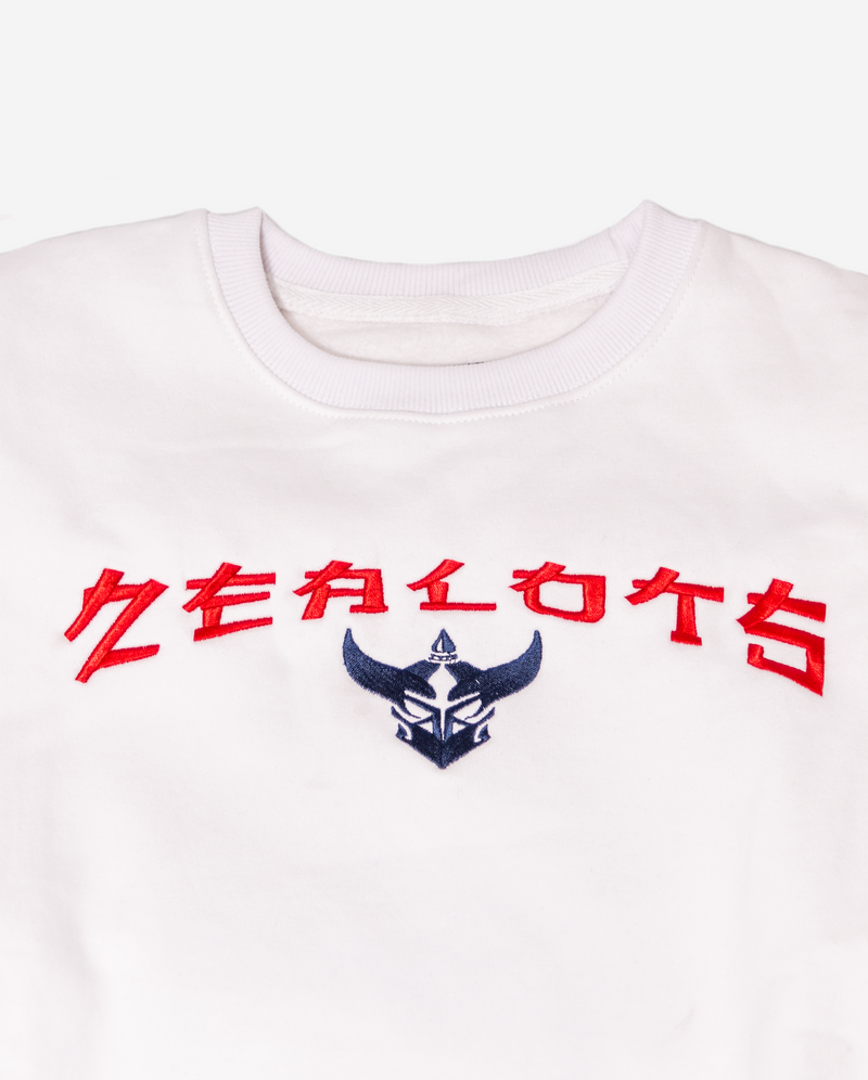 Zealots Imperial  Ninja Flying Cat Embroidery Crewneck
