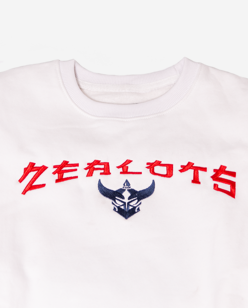 Zealots Imperial  Ninja Flying Cat Embroidery Crewneck