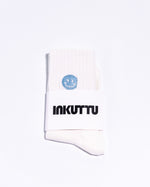 Load image into Gallery viewer, Crew Socks with Custom Simley Embroidery (3 Pairs)
