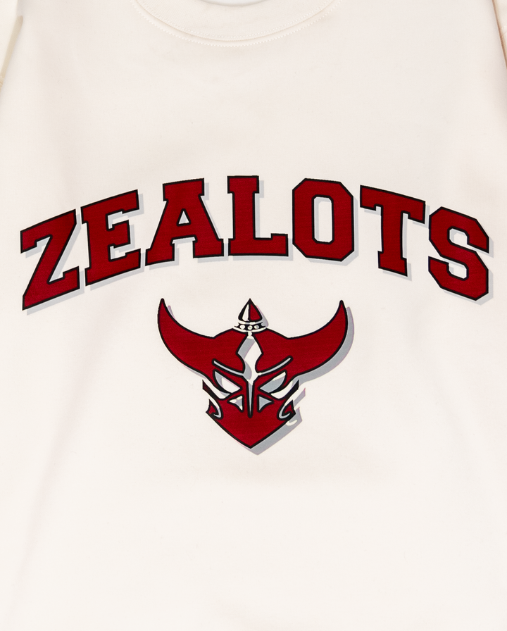 ZEALOTS Signature Crewneck Sweatshirt - Beige ZEALOTS — alternate view