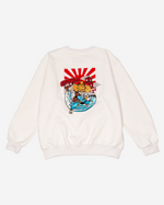 Load image into Gallery viewer, Zealots Imperial  Ninja Flying Cat Embroidery Crewneck
