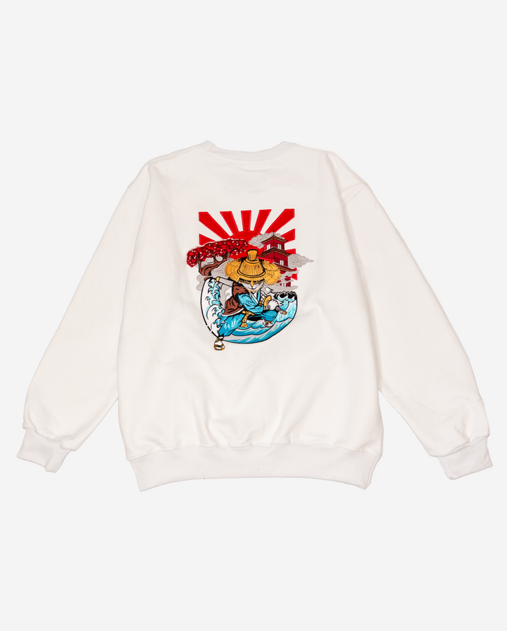 Zealots Imperial  Ninja Flying Cat Embroidery Crewneck ZEALOTS