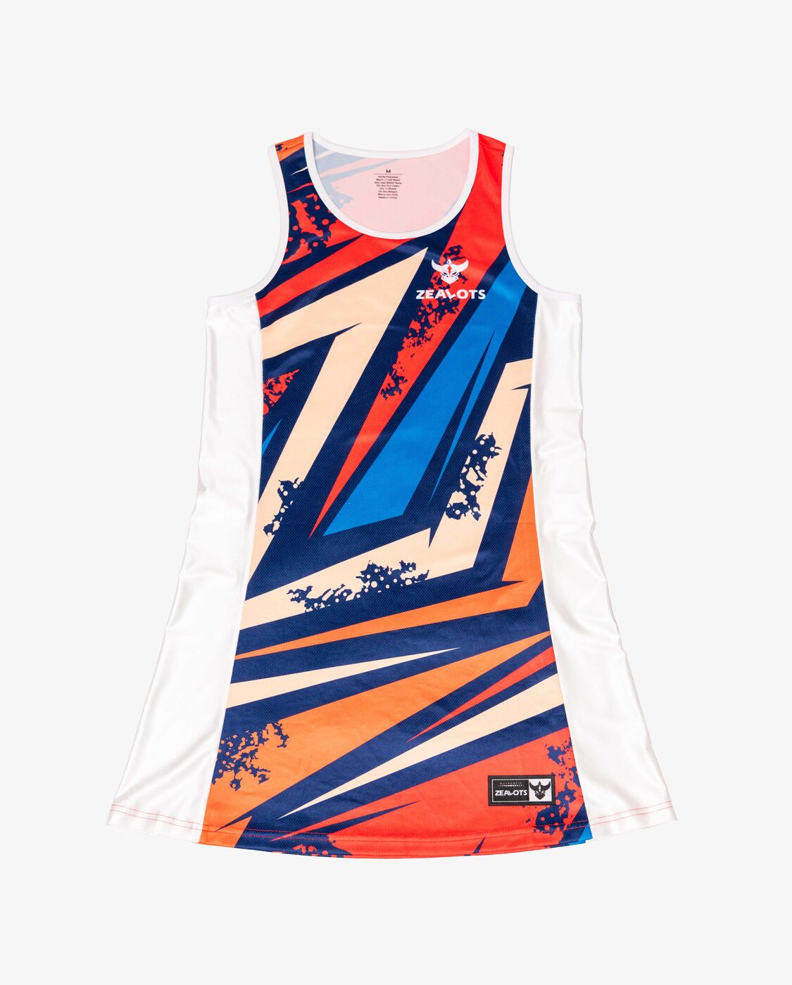 Signature Print Edition custom netball dress by Zealots Sports